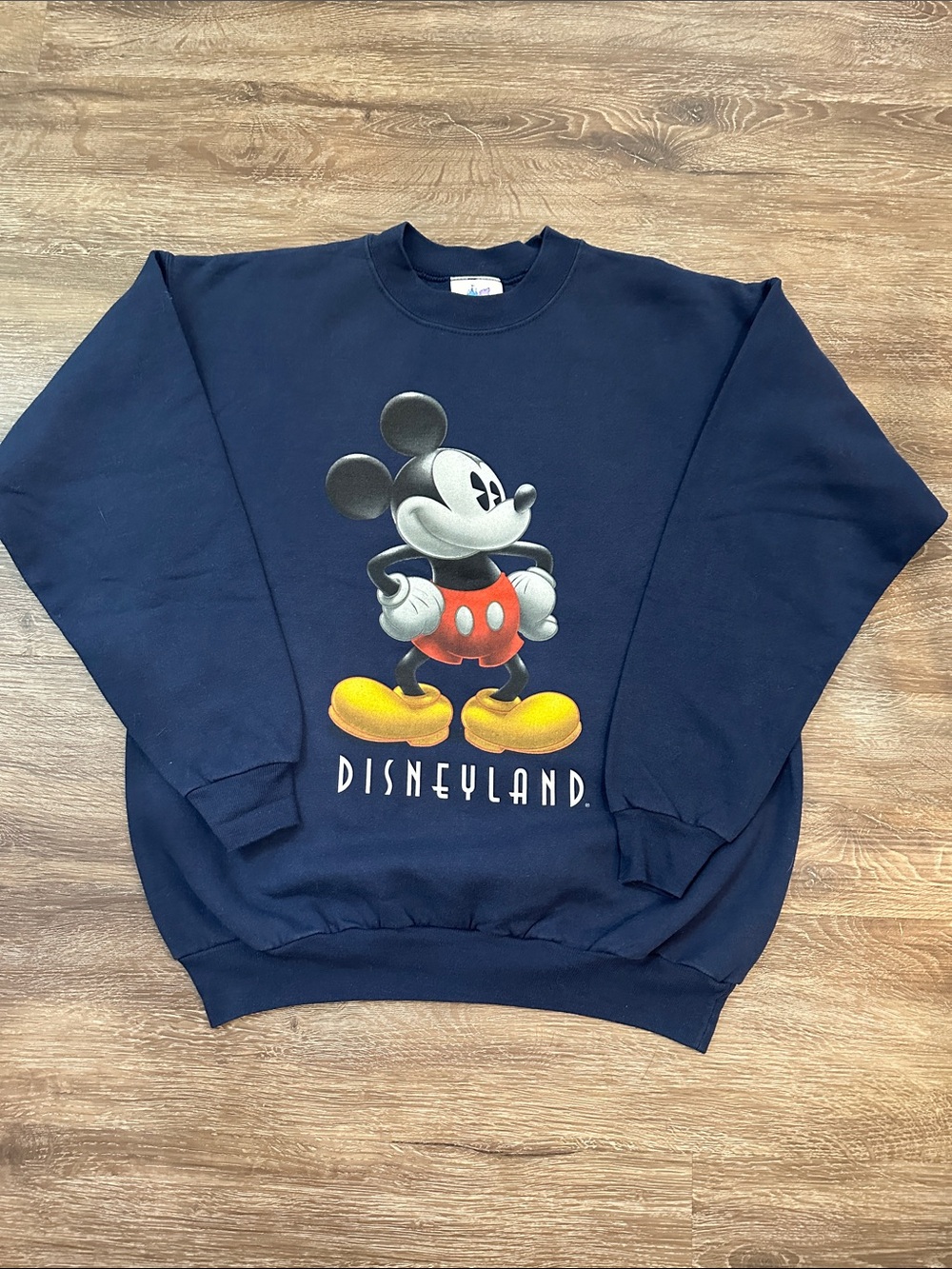 Vintage 1990’s Disney Navy Mickey Disneyland Crewneck Sweatshirt